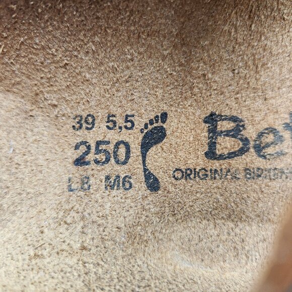 Birkenstock Betula Brown Leopard 250 Soft Footbed Sandals 3 Strap Womens 8 EU 39 - Picture 4 of 6